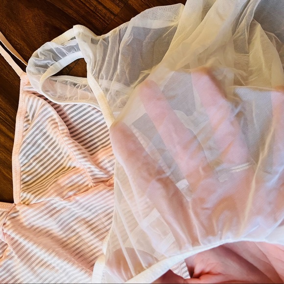 *SOLD* Sheer pink and white bodysuits - Picture 3 of 3